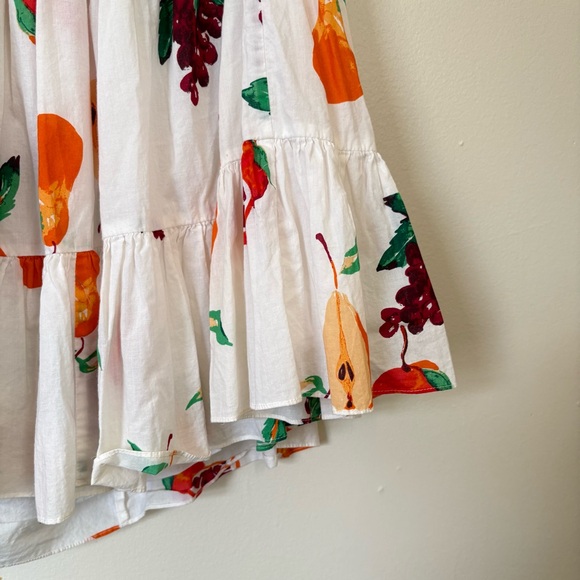Urban Outfitters | Off Shoulder White Fruit Dress | Size M - Picture 15 of 16